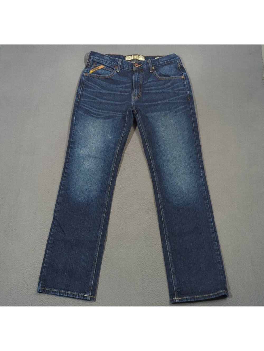 Ariat Jeans Men's 33x34 Fits 32x32 M5 Slim Stretch Legacy Stackable Straight Leg